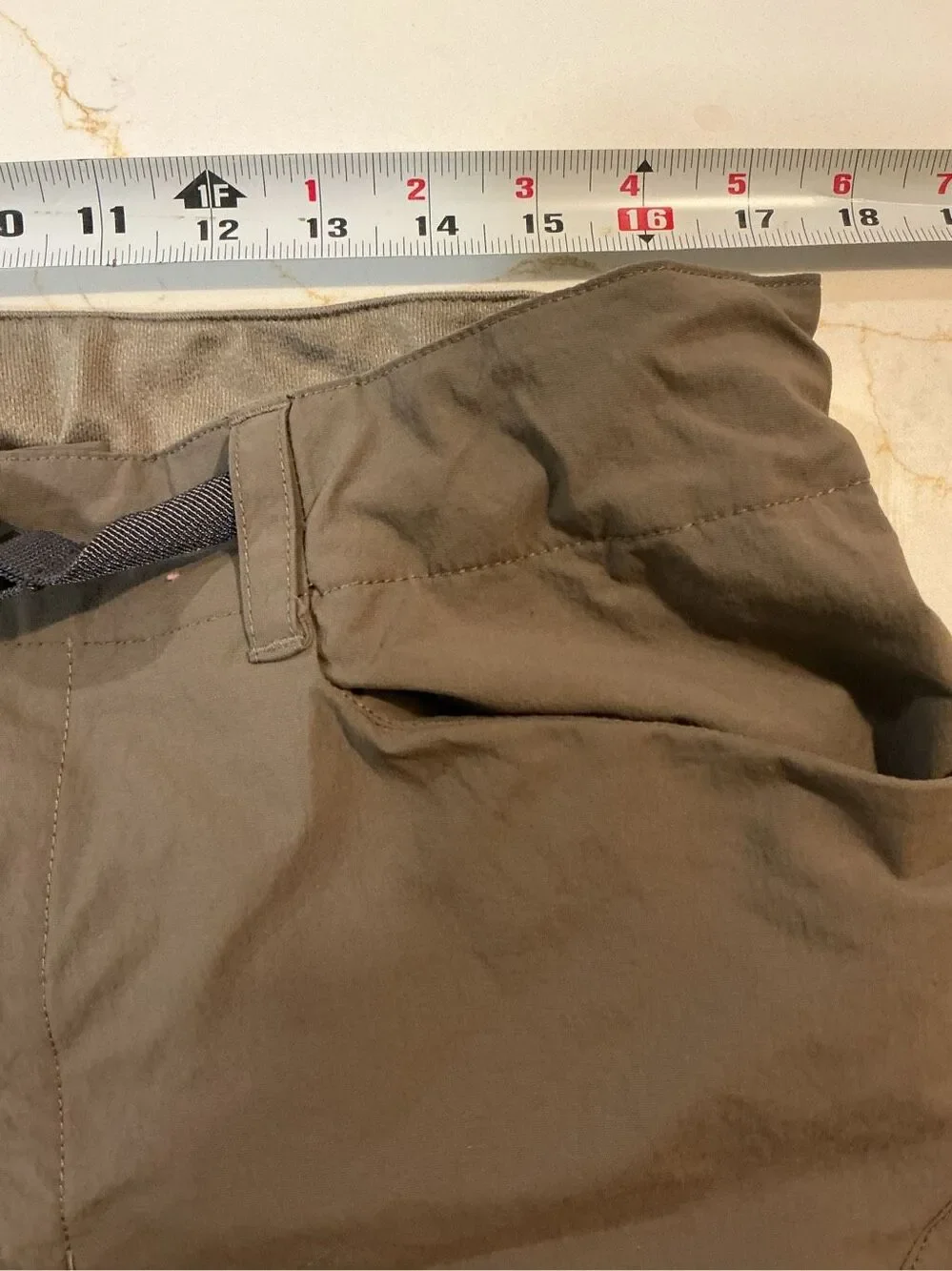 The North Face Mens Sz 36 Belted Technical Pants Hiking